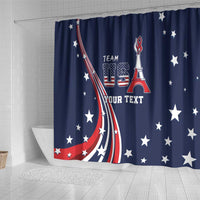 Personalized USA One For All Shower Curtain Go Paris 2024