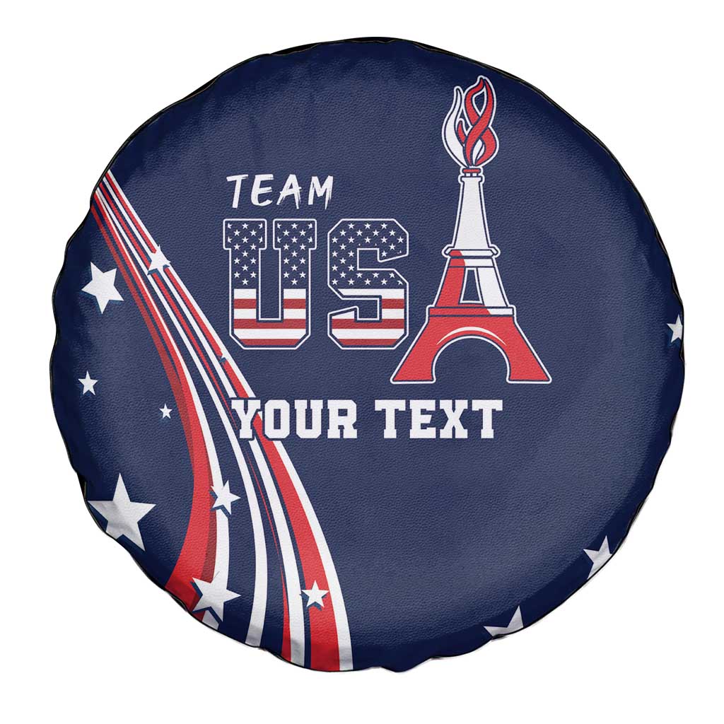 Personalized USA One For All Spare Tire Cover Go Paris 2024 - Wonder Print Shop