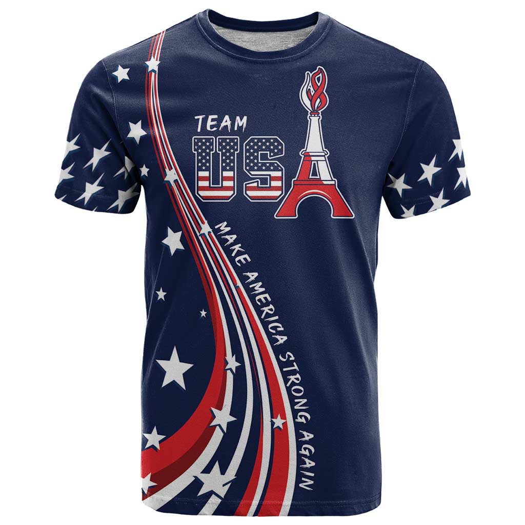 Personalized USA One For All T Shirt Go Paris 2024 - Wonder Print Shop