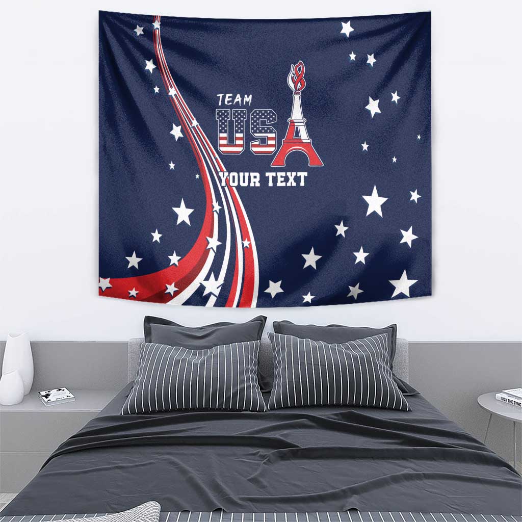 Personalized USA One For All Tapestry Go Paris 2024 - Wonder Print Shop