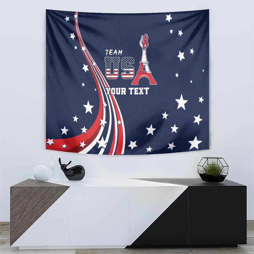Personalized USA One For All Tapestry Go Paris 2024 - Wonder Print Shop