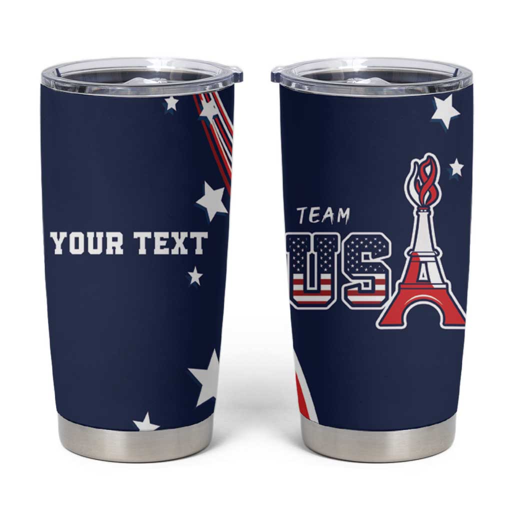 Personalized USA One For All Tumbler Cup Go Paris 2024 - Wonder Print Shop
