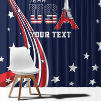 Personalized USA One For All Window Curtain Go Paris 2024 - Wonder Print Shop