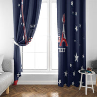 Personalized USA One For All Window Curtain Go Paris 2024 - Wonder Print Shop