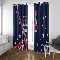 Personalized USA One For All Window Curtain Go Paris 2024 - Wonder Print Shop