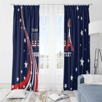 Personalized USA One For All Window Curtain Go Paris 2024 - Wonder Print Shop