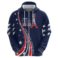 Personalized USA One For All Zip Hoodie Go Paris 2024 - Wonder Print Shop