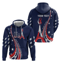 Personalized USA One For All Zip Hoodie Go Paris 2024 - Wonder Print Shop