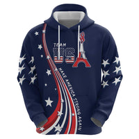 Personalized USA One For All Zip Hoodie Go Paris 2024 - Wonder Print Shop