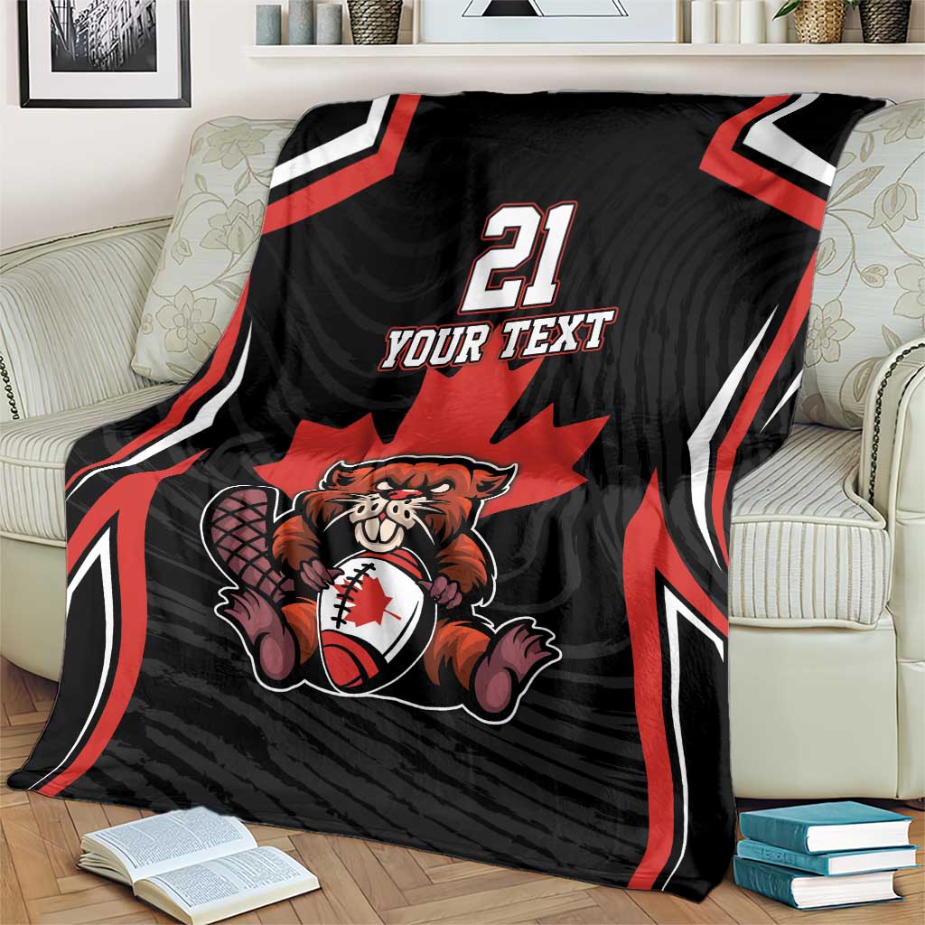 Custom Canada Rugby Pacific Blanket Beaver and Maple Leaf