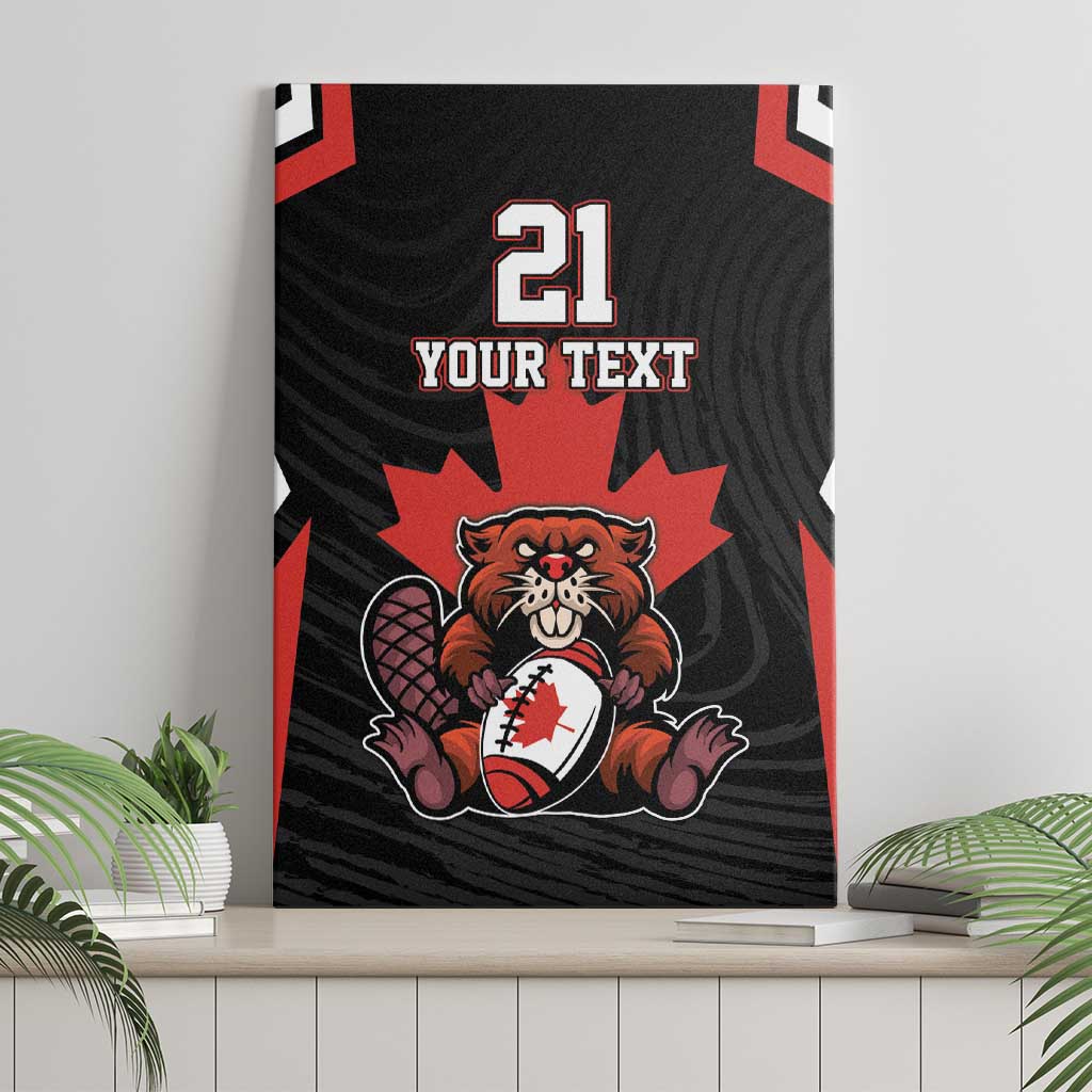 Custom Canada Rugby Pacific Canvas Wall Art Beaver and Maple Leaf LT9 - Wonder Print Shop