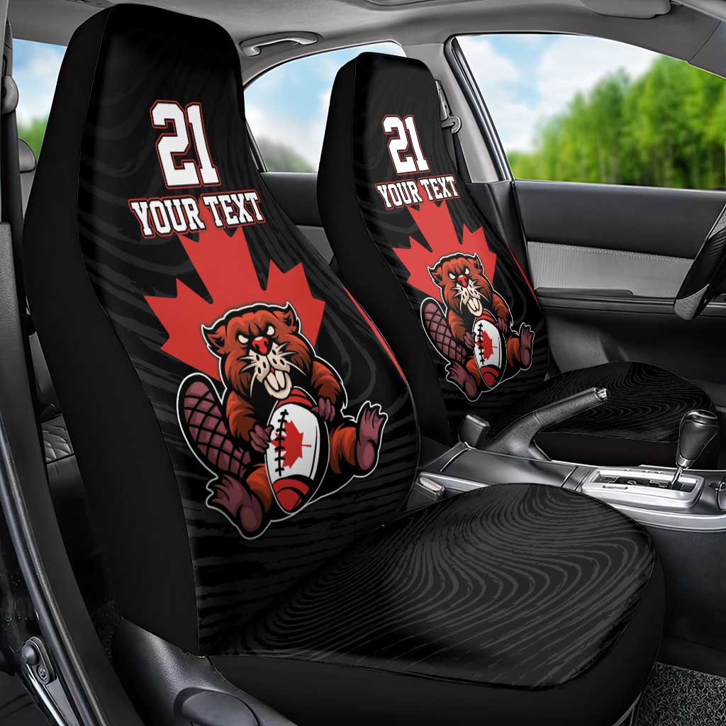 Custom Canada Rugby Pacific Car Seat Cover Beaver and Maple Leaf LT9 - Wonder Print Shop