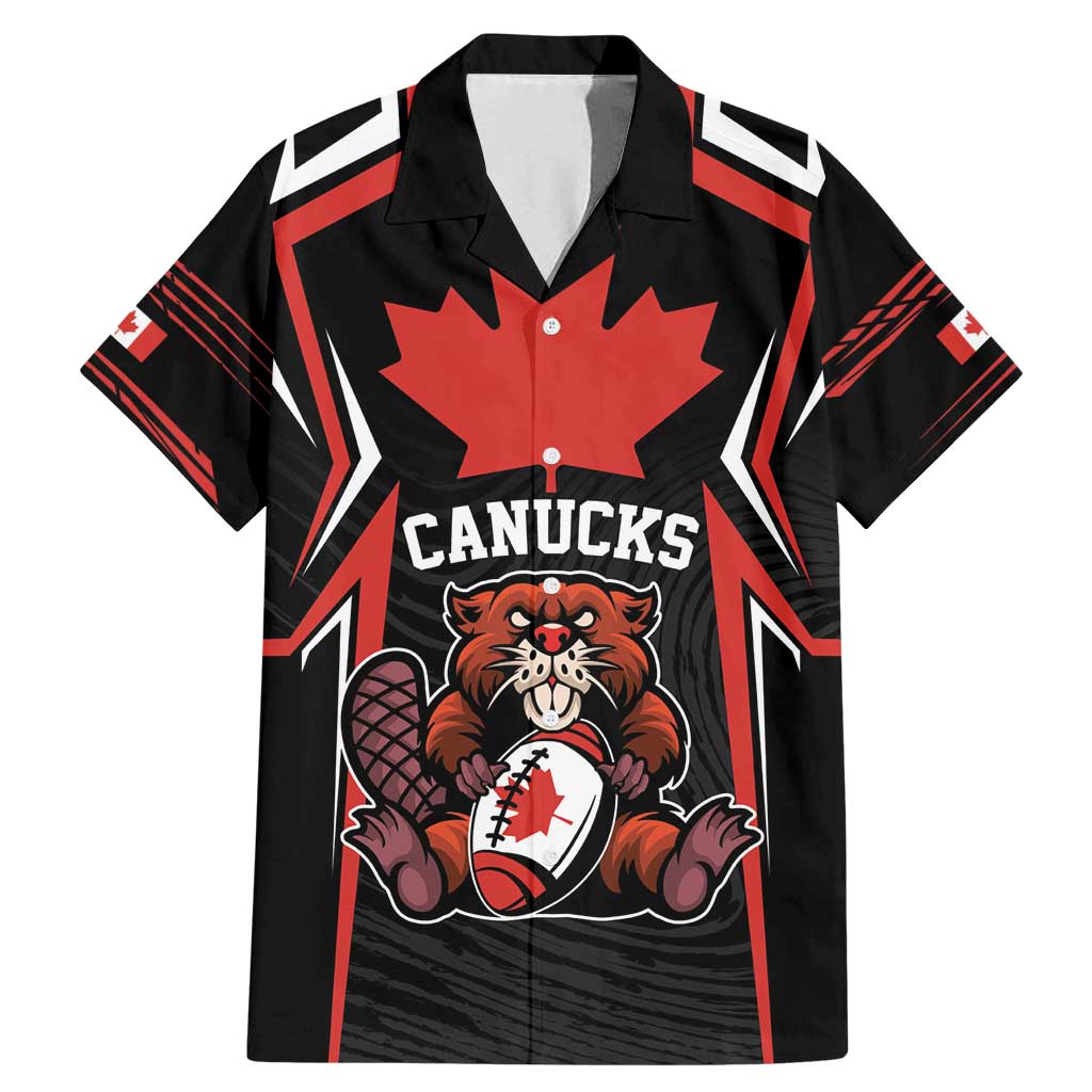 Custom Canada Rugby Pacific Family Matching Mermaid Dress and Hawaiian Shirt Beaver and Maple Leaf LT9 - Wonder Print Shop