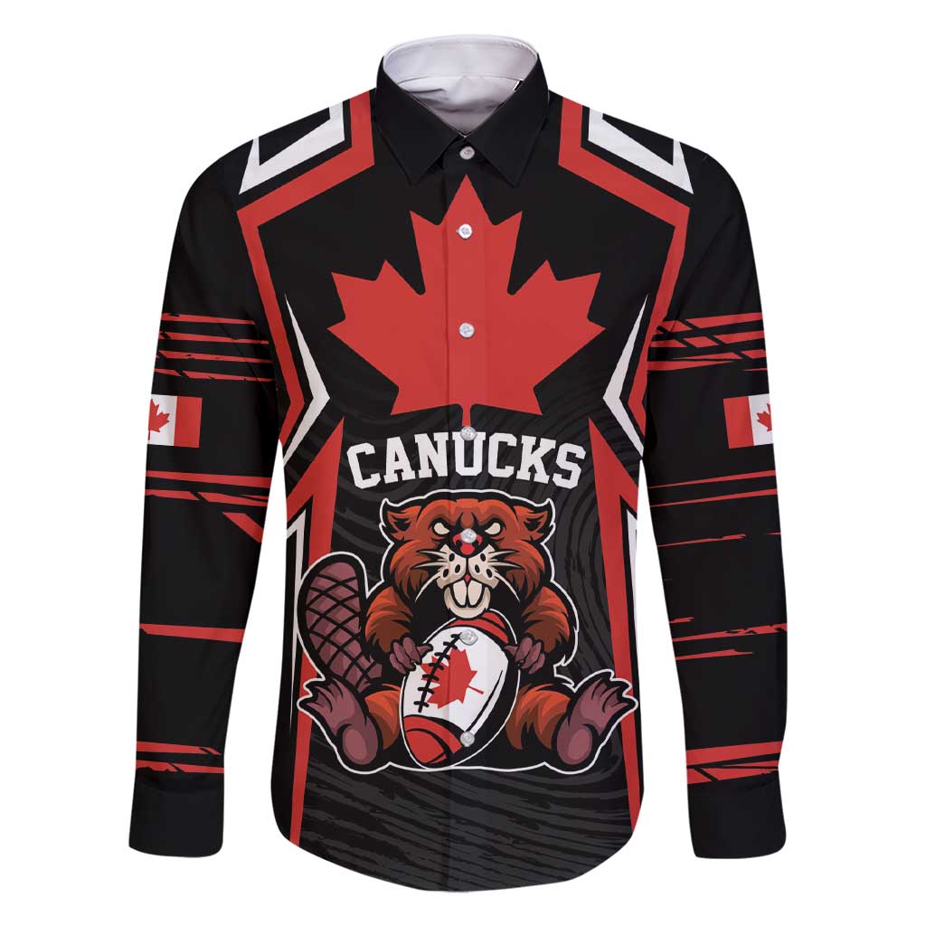 Custom Canada Rugby Pacific Family Matching Short Sleeve Bodycon Dress and Hawaiian Shirt Beaver and Maple Leaf - Wonder Print Shop