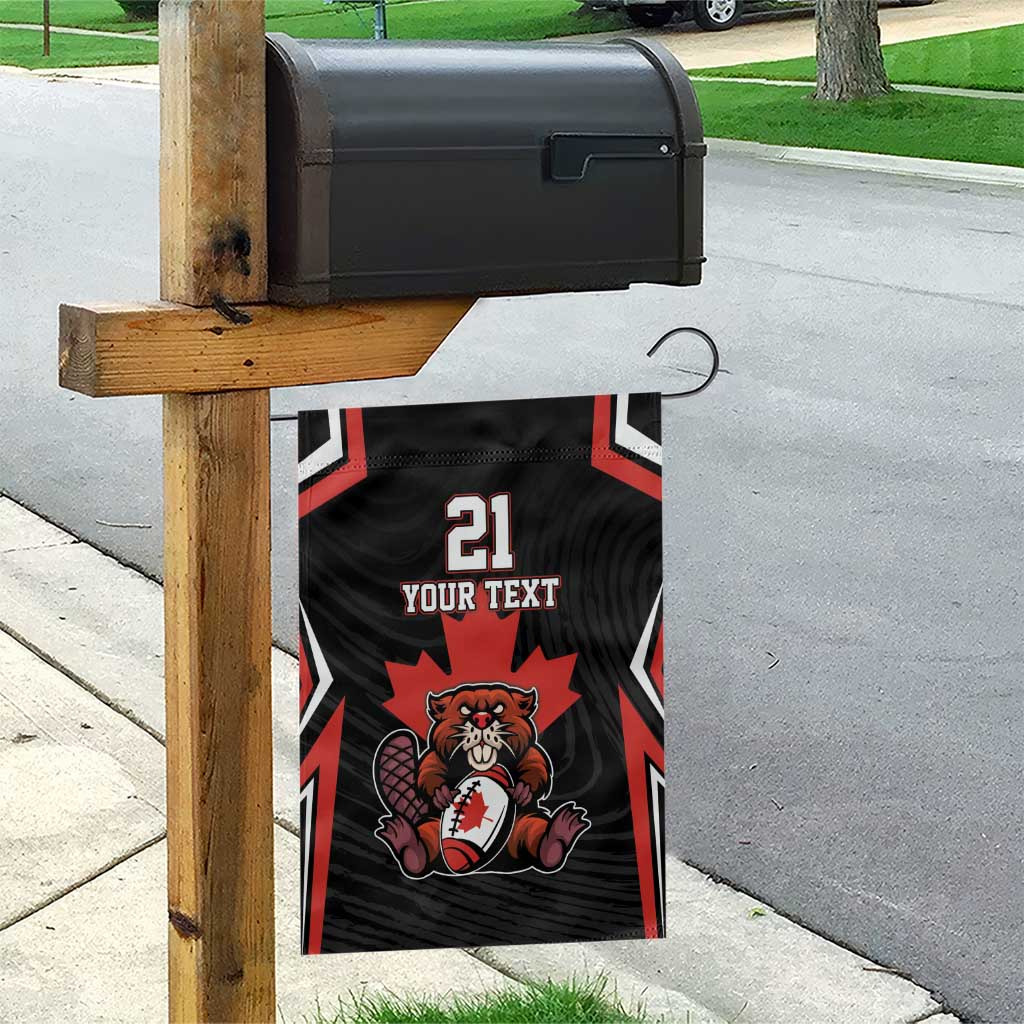 Custom Canada Rugby Pacific Garden Flag Beaver and Maple Leaf - Wonder Print Shop