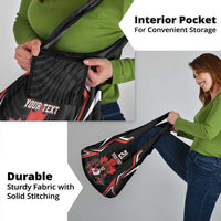 Custom Canada Rugby Pacific Grocery Bag Beaver and Maple Leaf