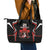 Custom Canada Rugby Pacific Leather Tote Bag Beaver and Maple Leaf - Wonder Print Shop