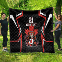 Custom Canada Rugby Pacific Quilt Beaver and Maple Leaf - Wonder Print Shop