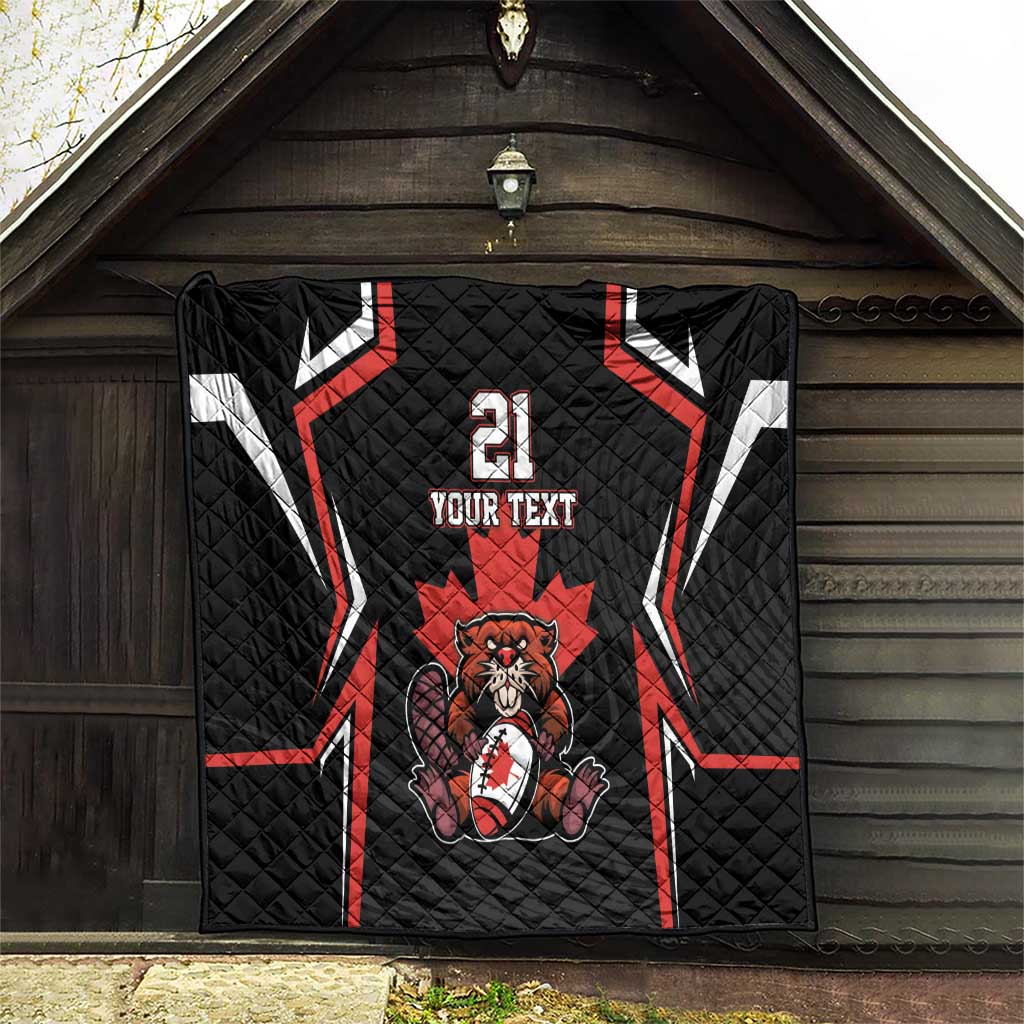 Custom Canada Rugby Pacific Quilt Beaver and Maple Leaf - Wonder Print Shop