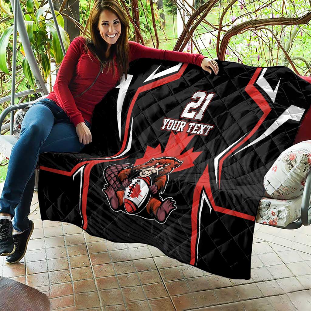 Custom Canada Rugby Pacific Quilt Beaver and Maple Leaf - Wonder Print Shop