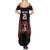 Custom Canada Rugby Pacific Summer Maxi Dress Beaver and Maple Leaf - Wonder Print Shop
