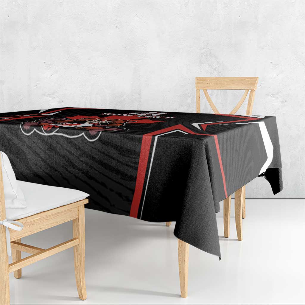 Custom Canada Rugby Pacific Tablecloth Beaver and Maple Leaf - Wonder Print Shop