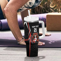 Custom Canada Rugby Pacific Tumbler With Handle Beaver and Maple Leaf - Wonder Print Shop