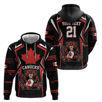 Custom Canada Rugby Pacific Zip Hoodie Beaver and Maple Leaf - Wonder Print Shop