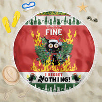Merry Cat-Mas Beach Blanket Christmas It's Fine I'm Fine Everything is Fine LT9 - Wonder Print Shop