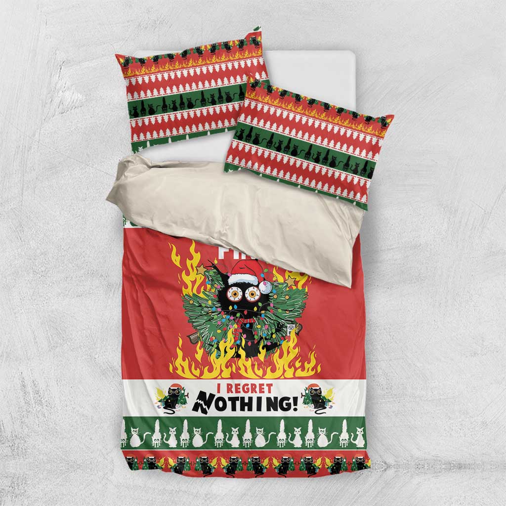 Merry Cat-Mas Bedding Set Christmas It's Fine I'm Fine Everything is Fine LT9 - Wonder Print Shop