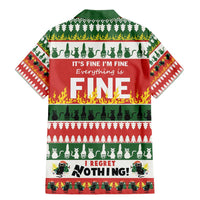 Merry Cat-Mas Family Matching Mermaid Dress and Hawaiian Shirt Christmas It's Fine I'm Fine Everything is Fine LT9 - Wonder Print Shop