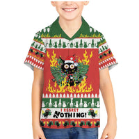 Merry Cat-Mas Family Matching Mermaid Dress and Hawaiian Shirt Christmas It's Fine I'm Fine Everything is Fine LT9 - Wonder Print Shop