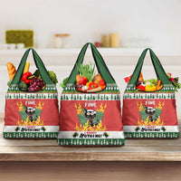 Merry Cat-Mas Grocery Bag Christmas It's Fine I'm Fine Everything is Fine