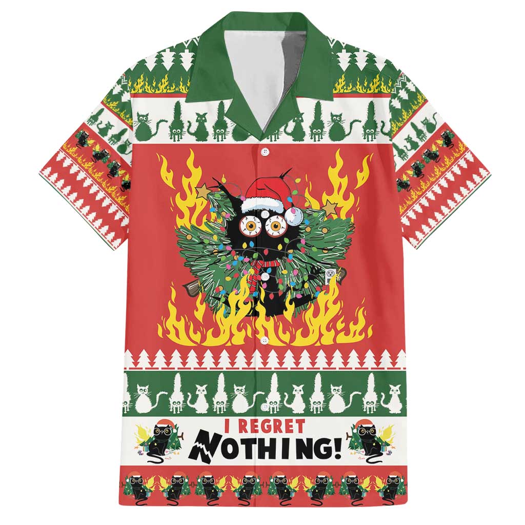 Merry Cat-Mas Hawaiian Shirt Christmas It's Fine I'm Fine Everything is Fine - Wonder Print Shop