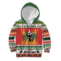 Merry Cat-Mas Kid Hoodie Christmas It's Fine I'm Fine Everything is Fine - Wonder Print Shop