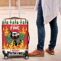 Merry Cat-Mas Luggage Cover Christmas It's Fine I'm Fine Everything is Fine - Wonder Print Shop