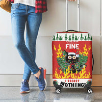Merry Cat-Mas Luggage Cover Christmas It's Fine I'm Fine Everything is Fine - Wonder Print Shop