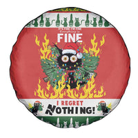Merry Cat-Mas Spare Tire Cover Christmas It's Fine I'm Fine Everything is Fine - Wonder Print Shop