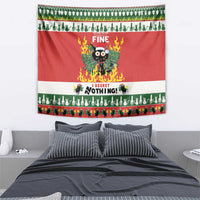 Merry Cat-Mas Tapestry Christmas It's Fine I'm Fine Everything is Fine - Wonder Print Shop