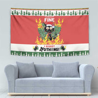 Merry Cat-Mas Tapestry Christmas It's Fine I'm Fine Everything is Fine - Wonder Print Shop