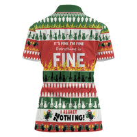 Merry Cat-Mas Women Polo Shirt Christmas It's Fine I'm Fine Everything is Fine - Wonder Print Shop