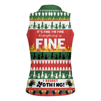 Merry Cat-Mas Women Sleeveless Polo Shirt Christmas It's Fine I'm Fine Everything is Fine - Wonder Print Shop