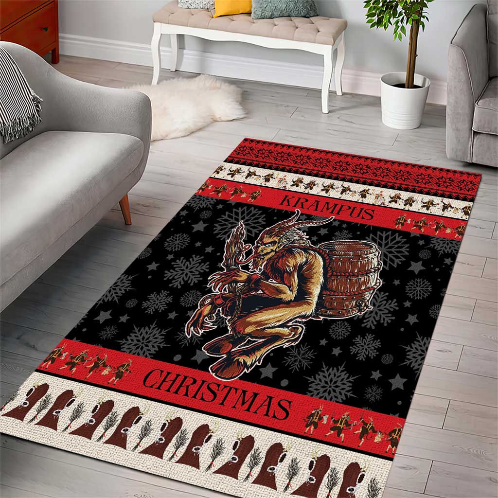Krampus The Christmas Devil Area Rug LT9 - Wonder Print Shop