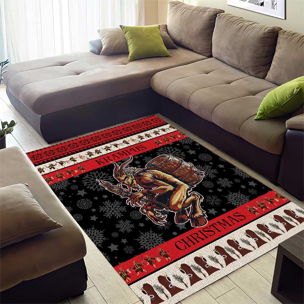 Krampus The Christmas Devil Area Rug LT9 - Wonder Print Shop