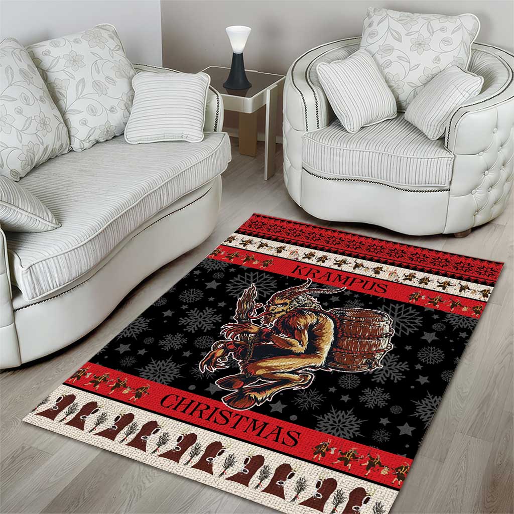 Krampus The Christmas Devil Area Rug LT9 - Wonder Print Shop