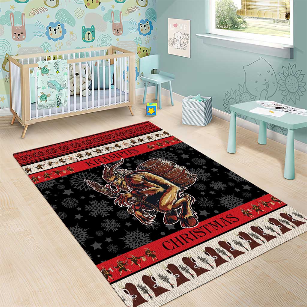 Krampus The Christmas Devil Area Rug LT9 - Wonder Print Shop