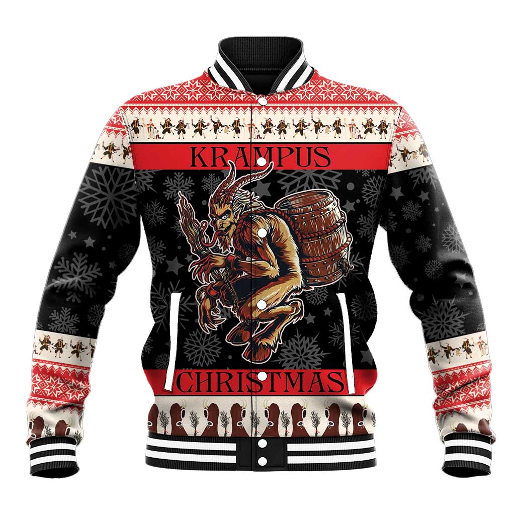 Krampus The Christmas Devil Baseball Jacket LT9 - Wonder Print Shop