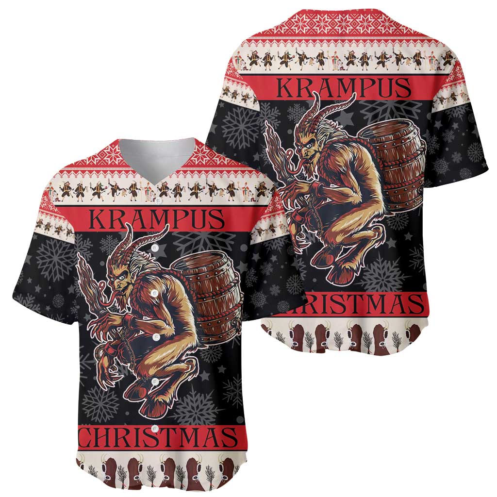 Krampus The Christmas Devil Baseball Jersey LT9 - Wonder Print Shop