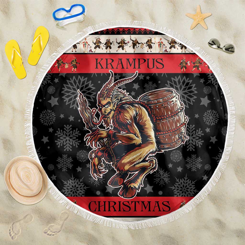 Krampus The Christmas Devil Beach Blanket LT9 - Wonder Print Shop