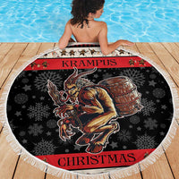 Krampus The Christmas Devil Beach Blanket LT9 - Wonder Print Shop